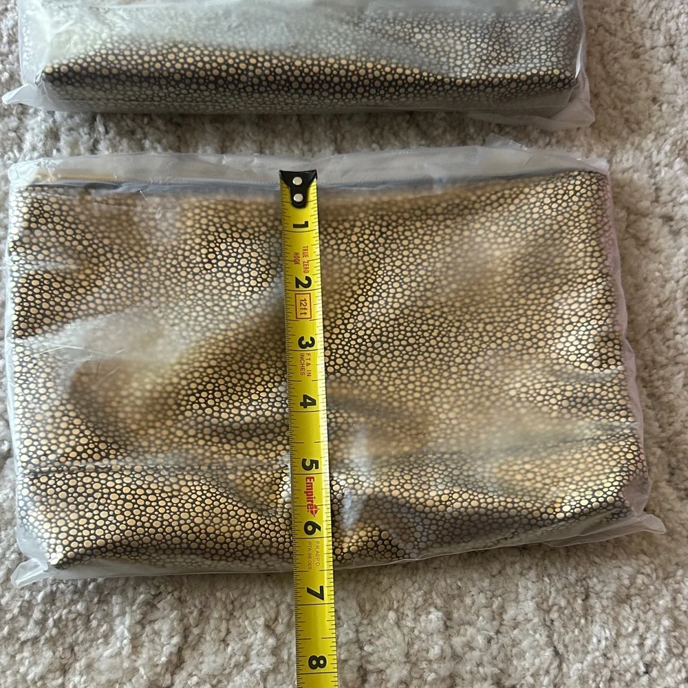 New tarte Gold and Black Cosmetic Pouch
